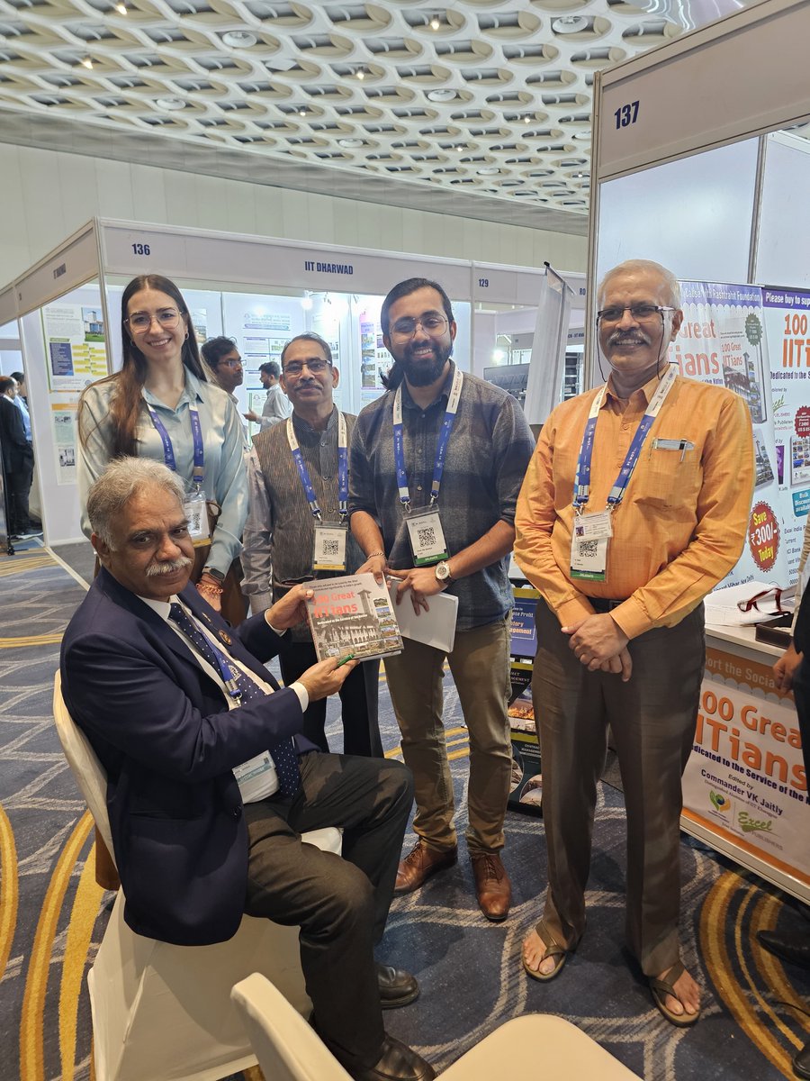 iitdhrwd's tweet photo. IIT Dharwad was honored to participate in the PAN IIT World of Technology 2025 (PIWOT 2025), held from January 17-19, 2025, at the Jio World Convention Centre, Mumbai. The event brought together a diverse mix of innovators, industry leaders, academicians, and policymakers under the theme “Technology at Work.”

#IITDharwad #PIWOT2025 #TechnologyAtWork