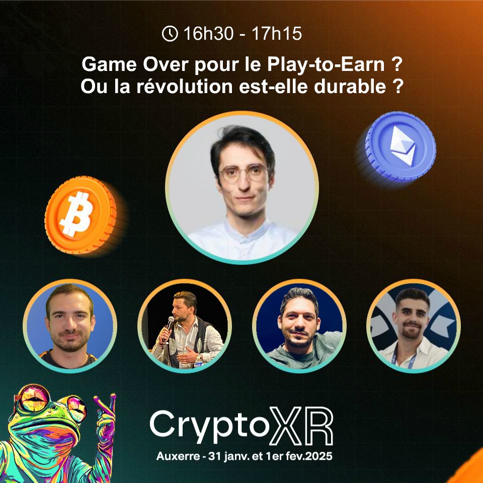 GRM (@grm_web3) on Twitter photo 🎮 On va parler Gaming Web3 à #CryptoXR!
Je serai avec :
🧡 <a href="/Capetlevrai/">CAPET ☀️</a>, Co-Fondateur de <a href="/coinacademy_fr/">Coin Academy</a>
🧡 <a href="/JeanMAT39740767/">Jean MATIAS | CEO Fungiball</a>, Fondateur de <a href="/Fungiball_off/">Fungiball.io 🎾</a>
🧡 <a href="/MarvinScaringe2/">Marvin - CEO VenaLabs</a>, CEO de <a href="/VenaLabs/">VenaLabs</a>
Et à l'animation : @GaryBenzy de <a href="/CryptoCoulisses/">Crypto Coulisses</a> ! 🎮 On va parler Gaming Web3 à #CryptoXR!
Je serai avec :
🧡 <a href="/Capetlevrai/">CAPET ☀️</a>, Co-Fondateur de <a href="/coinacademy_fr/">Coin Academy</a>
🧡 <a href="/JeanMAT39740767/">Jean MATIAS | CEO Fungiball</a>, Fondateur de <a href="/Fungiball_off/">Fungiball.io 🎾</a>
🧡 <a href="/MarvinScaringe2/">Marvin - CEO VenaLabs</a>, CEO de <a href="/VenaLabs/">VenaLabs</a>
Et à l'animation : @GaryBenzy de <a href="/CryptoCoulisses/">Crypto Coulisses</a> !