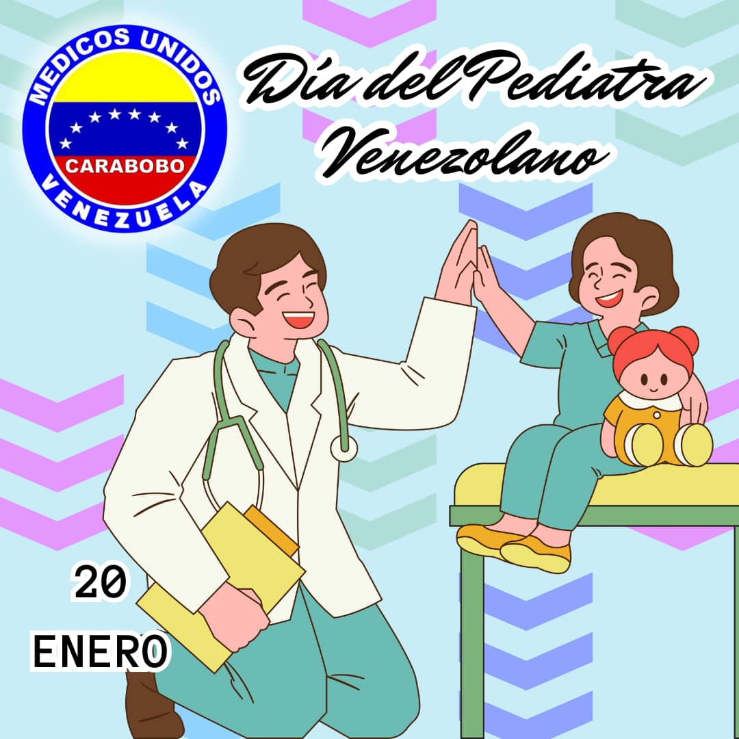 Cada #20Ene Venezuela se une para homenajear a todos los colegas que día tras día velan por la salud de los más pequeños, al celebrar el #DíaDelPediatra, ya que #TalDiaComoHoy en 1939, se fundó la Sociedad Venezolana de Puericultura y Pediatría. <a href="/SVPediatria/">SVPediatría</a> ¡Felicidades!