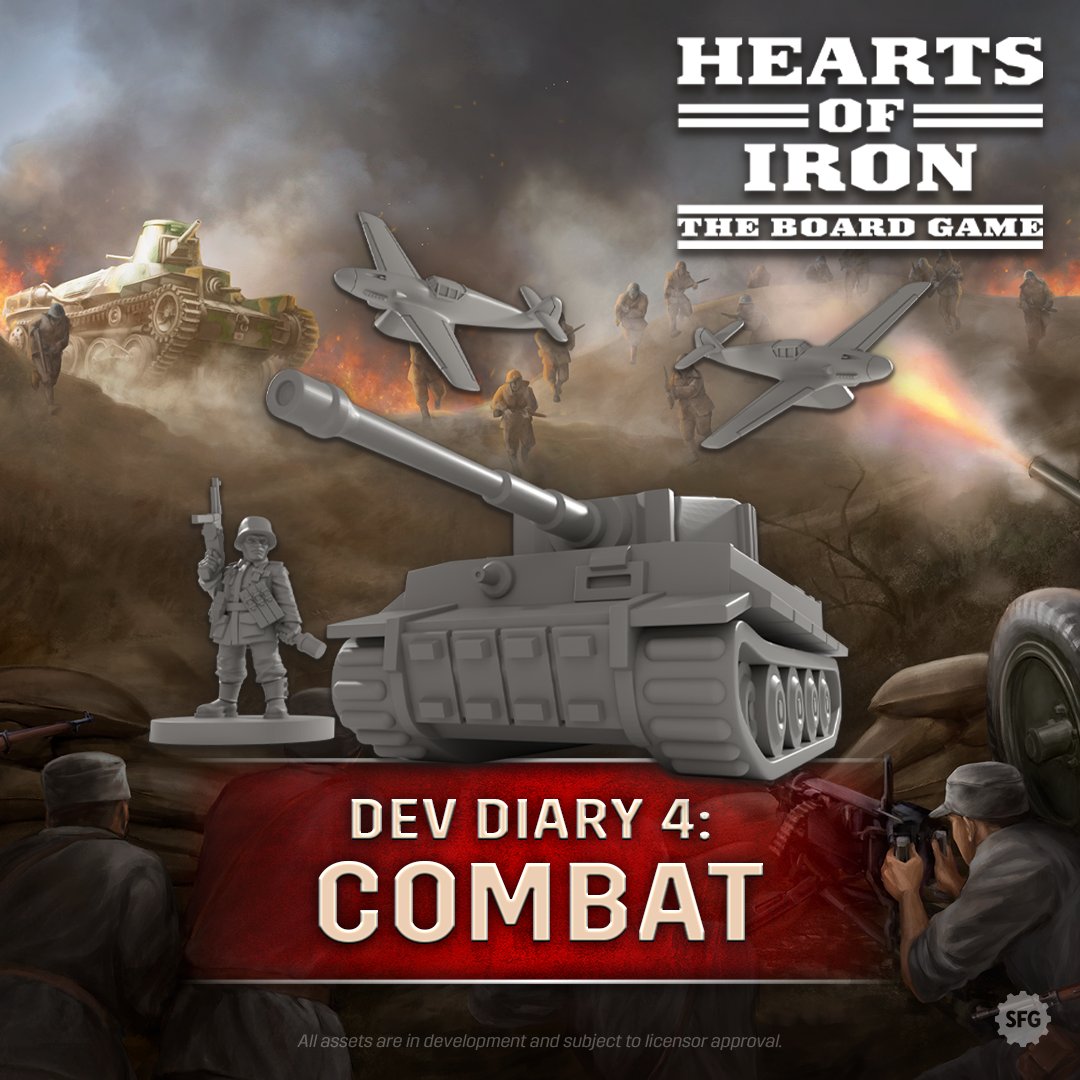 Prepare for battle, Generals 🪖
The latest Hearts of Iron: The Board Game update is here to explain command and combat mechanics, as well as a first look at the standard and special editions of the core game coming to Gamefound Jan 23rd: gamefound.com/en/projects/st…

#HeartsOfIron