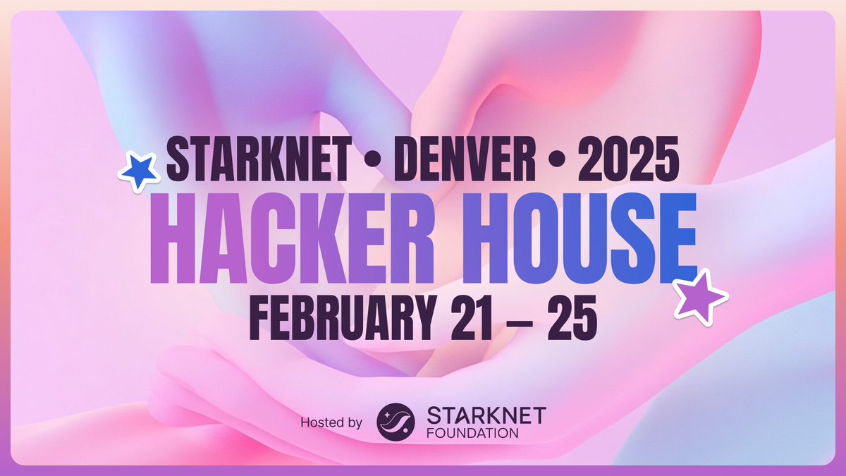Starknet 🐺🐱 (@starknet) on Twitter photo Building on Starknet isn’t just code 👉it’s connections.
It’s not just about what you build 👉 it’s about who you meet.
At the Starknet Hacker House, you’ll network with mentors, builders, and Foundation members, forging relationships to last well beyond <a href="/EthereumDenver/">ETHDenver 🏔🦬🦄</a>. Get Building on Starknet isn’t just code 👉it’s connections.
It’s not just about what you build 👉 it’s about who you meet.
At the Starknet Hacker House, you’ll network with mentors, builders, and Foundation members, forging relationships to last well beyond <a href="/EthereumDenver/">ETHDenver 🏔🦬🦄</a>. Get