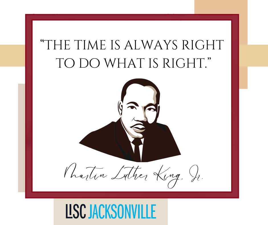 LISCJax's tweet image. Today, we honor the life and legacy of Dr. Martin Luther King Jr., whose words remind us that “Life’s most persistent and urgent question is, ‘What are you doing for others?’”

#MLKDay #LISCJax #EquityAndOpportunity #CommunityBuilding