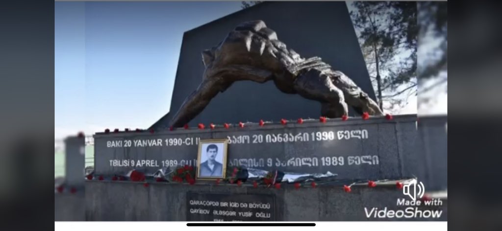 mdsevinch's tweet photo. I want to show the Herro of our family!This is the #Martyr of #20January1990 or #BloodJanuary in #Baku, #Azerbaijan SSR - the uncle of my uncle’s wife Qayibov Ələsgər Yusif oğlu.The monument is in the azerbaijani village #Qaraçöp #Iormuganlo #Georgia https://t.co/PYZmS7hKZm