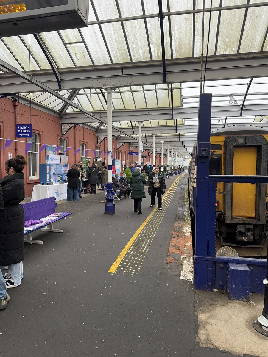 AyrshireSams's tweet photo. A massive thank you to East Ayrshire provost, Claire Leitch and MSP Willie Coffey for joining us today at our #BrewMonday event in Kilmarnock Train Station! https://t.co/Red5TZWyWD