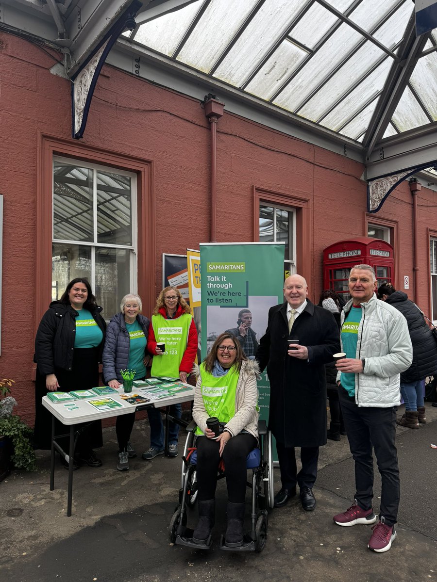 AyrshireSams's tweet photo. A massive thank you to East Ayrshire provost, Claire Leitch and MSP Willie Coffey for joining us today at our #BrewMonday event in Kilmarnock Train Station! https://t.co/Red5TZWyWD