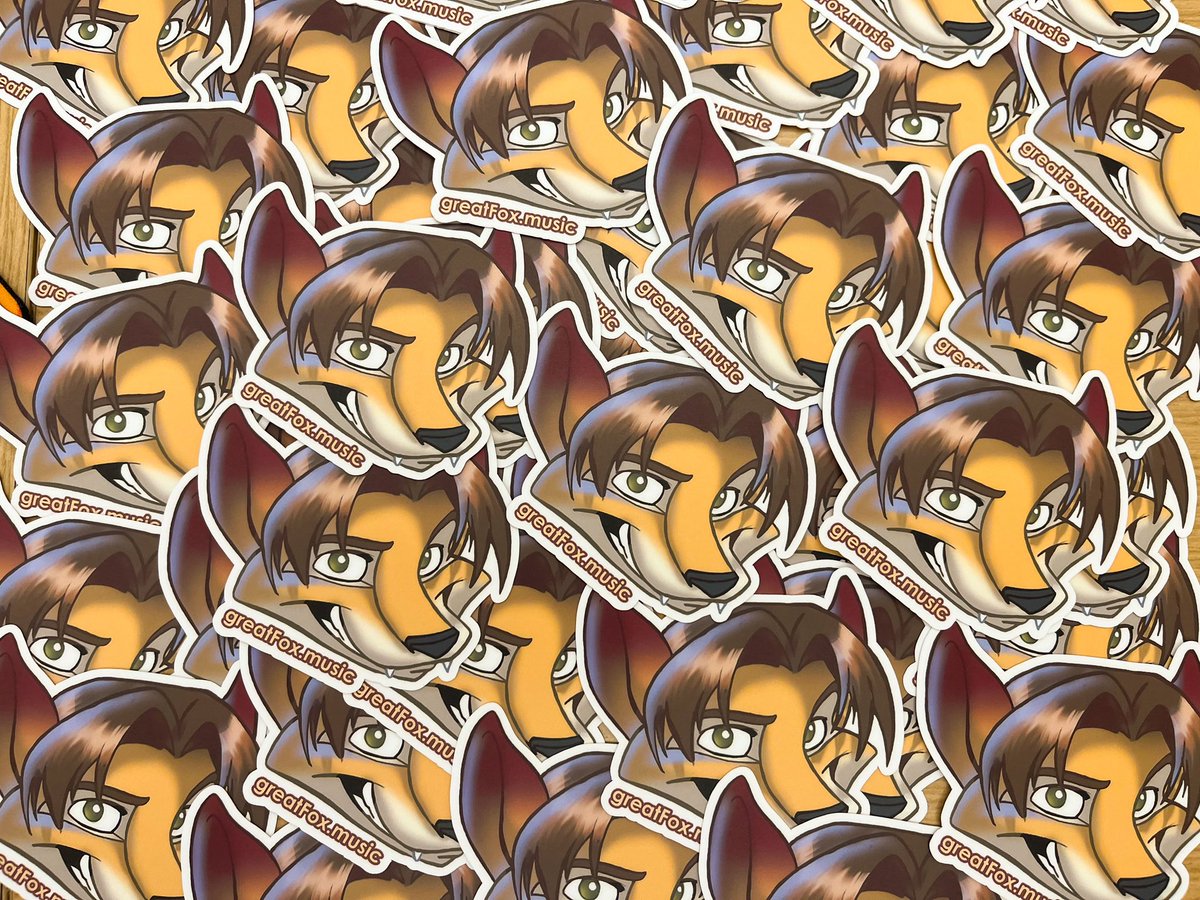 Stickers in from <a href="/FurtasticPrints/">Furtastic Stickers</a> ! They look very nice and quick turnaround!  Recommend!  #furry #furrymusic #furrymusician #Stickers
