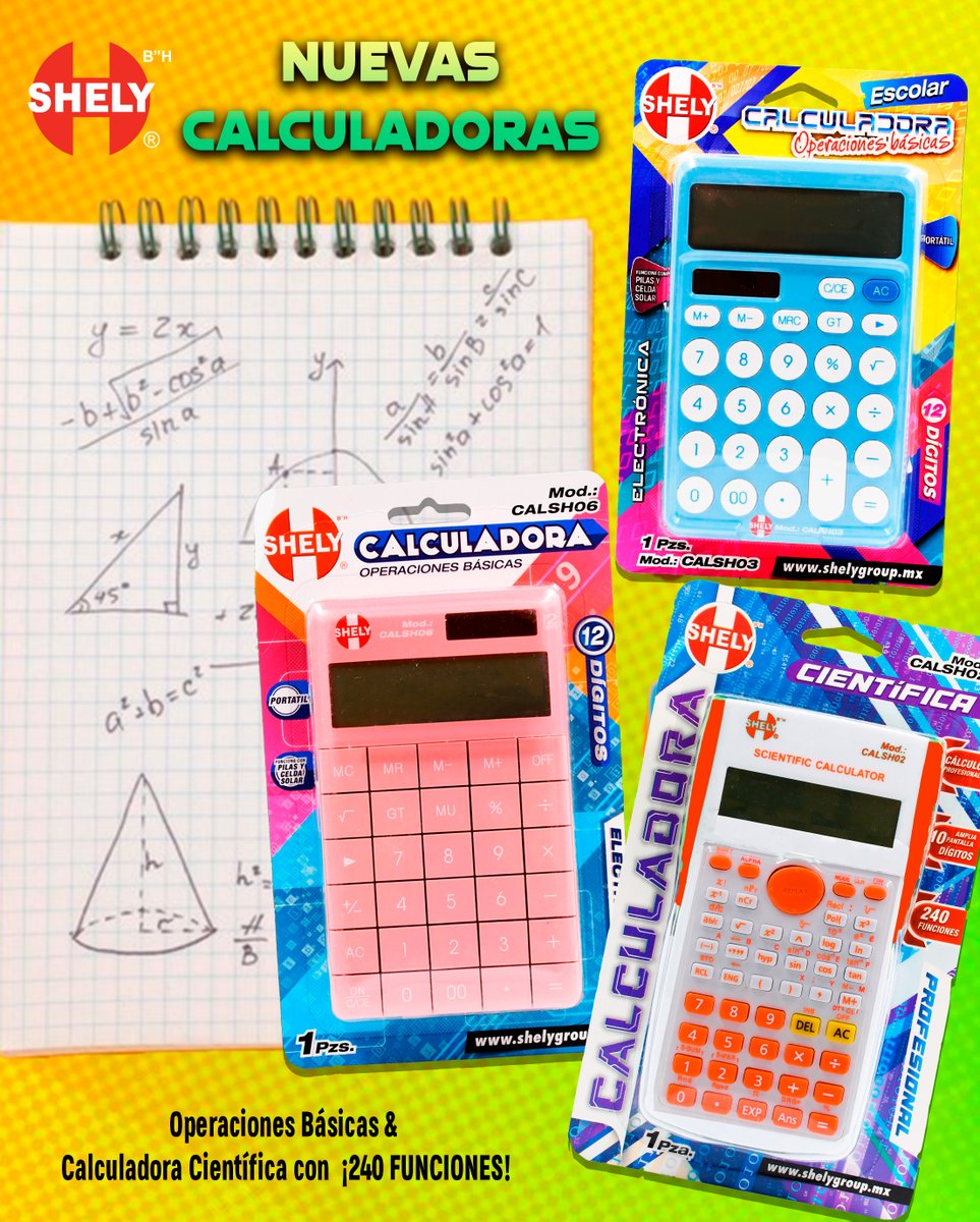 ShelyGroupMx's tweet photo. ¡Resuelve fácilmente tus problemas, con las Nuevas Calculadoras de Shely !
¡Ya disponibles!
.
.
.
.
.
.
.
.
.
.
.
.
#NUEVO #Calculadora #calculadoracientifica #calculator #papeleriacreativa #matematicasdivertidas #universidad #escolares2025 #primaria #Escuela https://t.co/buN4DVVCN7