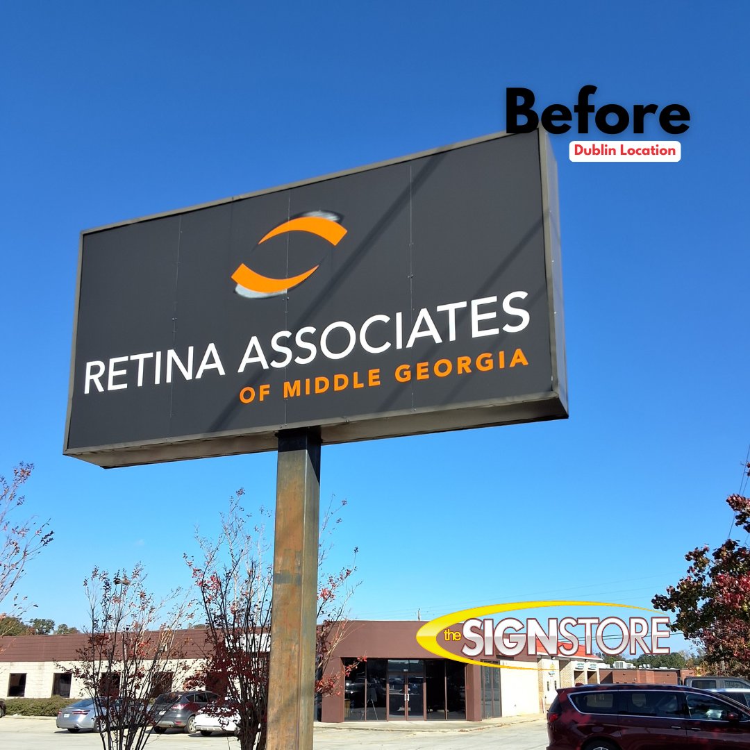 signstoremacon's tweet image. Fresh new look for Georgia Retina! 

We designed, fabricated, and installed their new ACM panels &amp;amp; vibrant door decals at multiple locations. Ready to elevate your brand? Contact us today! 1-800-316-9530 | Signstoremacon.com

#SignTransformation #CustomSigns #MaconGA