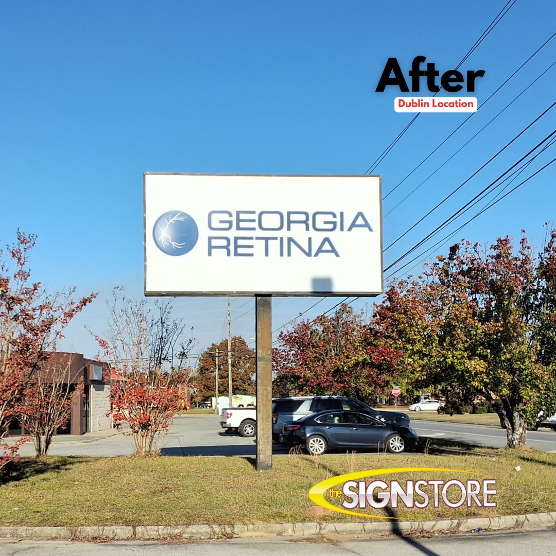 signstoremacon's tweet image. Fresh new look for Georgia Retina! 

We designed, fabricated, and installed their new ACM panels &amp;amp; vibrant door decals at multiple locations. Ready to elevate your brand? Contact us today! 1-800-316-9530 | Signstoremacon.com

#SignTransformation #CustomSigns #MaconGA