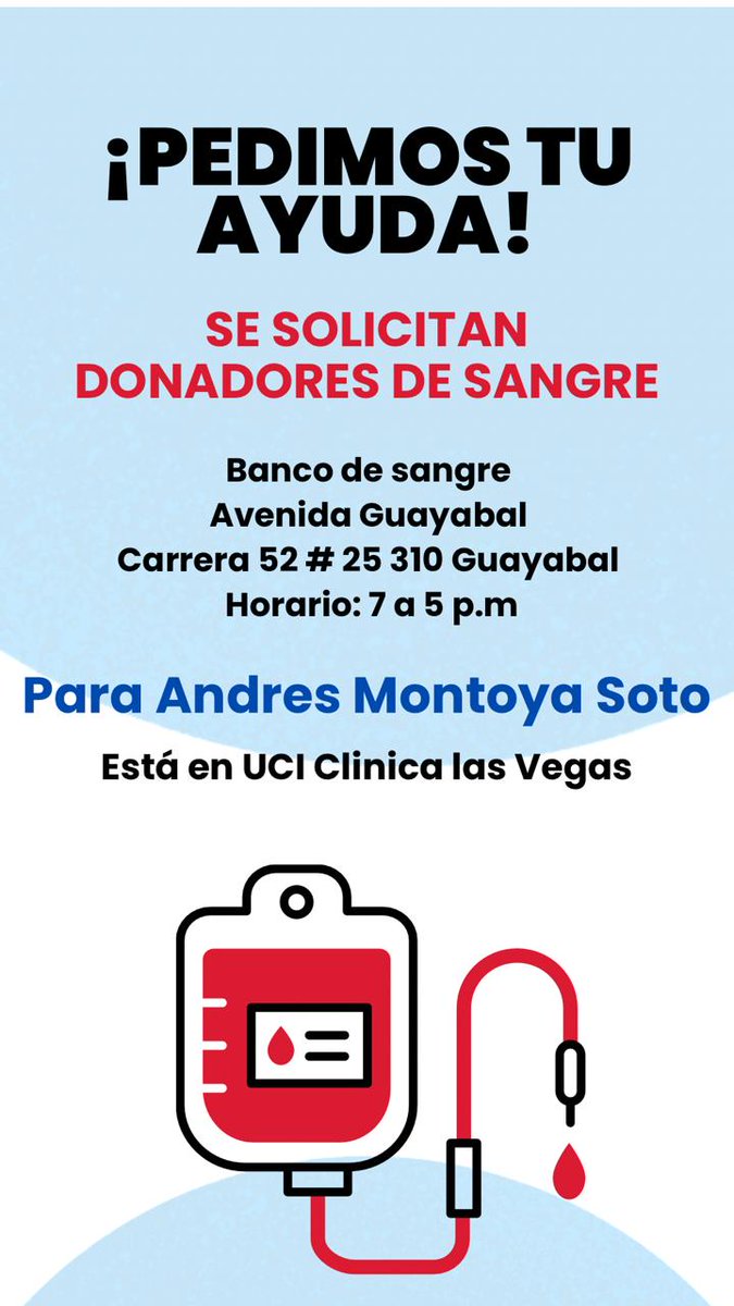 <a href="/LDSoficial/">Los Del Sur</a> <a href="/envigado89/">LOS DEL SUR ENVIGADO</a> <a href="/ro77en/">ANDRES ROTTEN</a> <a href="/gori_1989/">Sebastian Alvarez</a> <a href="/nacionaloficial/">Atlético Nacional</a> @_PipeAsprilla_ por favor si nos pueden ayudar difundiendo. Es un amigo del estadio y tuvo un accidente ayer, cualquier ayuda es bienvenida.