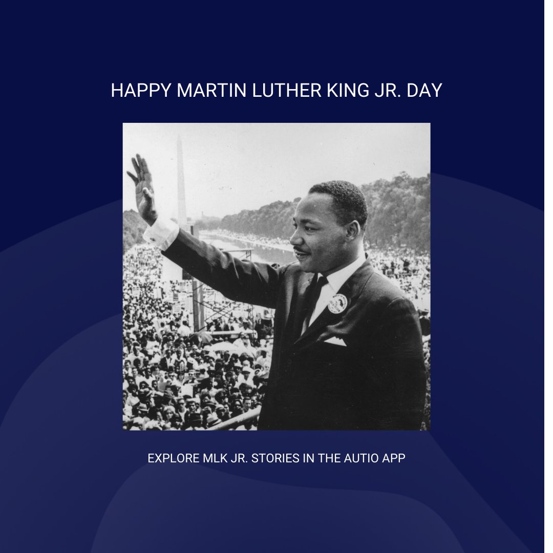 AutioApp's tweet image. "The time is always right to do what is right" - Martin Luther King, Jr.
Today we honor and celebrate the life of MLK Jr. and the path he paved for so many in the direction of equality. Check out our dedicated playlist: app.autio.com/playlists/mlkd…
#MLKJrDay2025 #HistoryApp