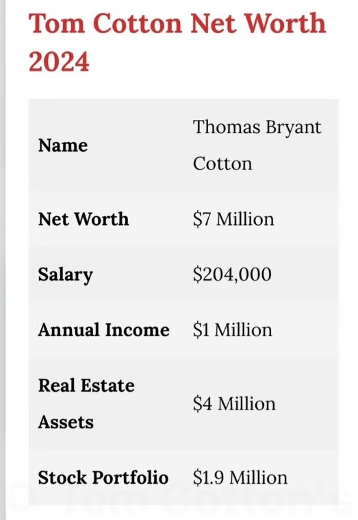 SrClever1's tweet photo. @congressdotgov   @Arkansasgov
@ArkansasOnline 
Does TOM COTTON Ever stop lying.  Hes a social path. 
Who paid you the 1.4 million...I guarantee Zuckerberg.  Timing for perfect.  No stock trades 24 and net 7 mil.  You sold the constitution out.  LIKE THE JUSTICES https://t.co/MlfSvTErw9