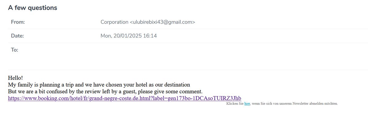JAMESWT_WT's tweet image. "A few questions"
#booking #danabot
👇
⛔️feedbackinnguest999214[.world
👇
⛔️31.177.110.]99/
👇
verification.hta.mp4
antibot.hta.mp4
AWLYURLX.exe

⛔️88.151.192[.8
⛔️178.253.55[.80
👉Samples
bazaar.abuse.ch/browse/tag/boo…
👉Urls
urlhaus.abuse.ch/browse/tag/boo…
👉AnyRun
app.any.run/tasks/3ae8fa99…