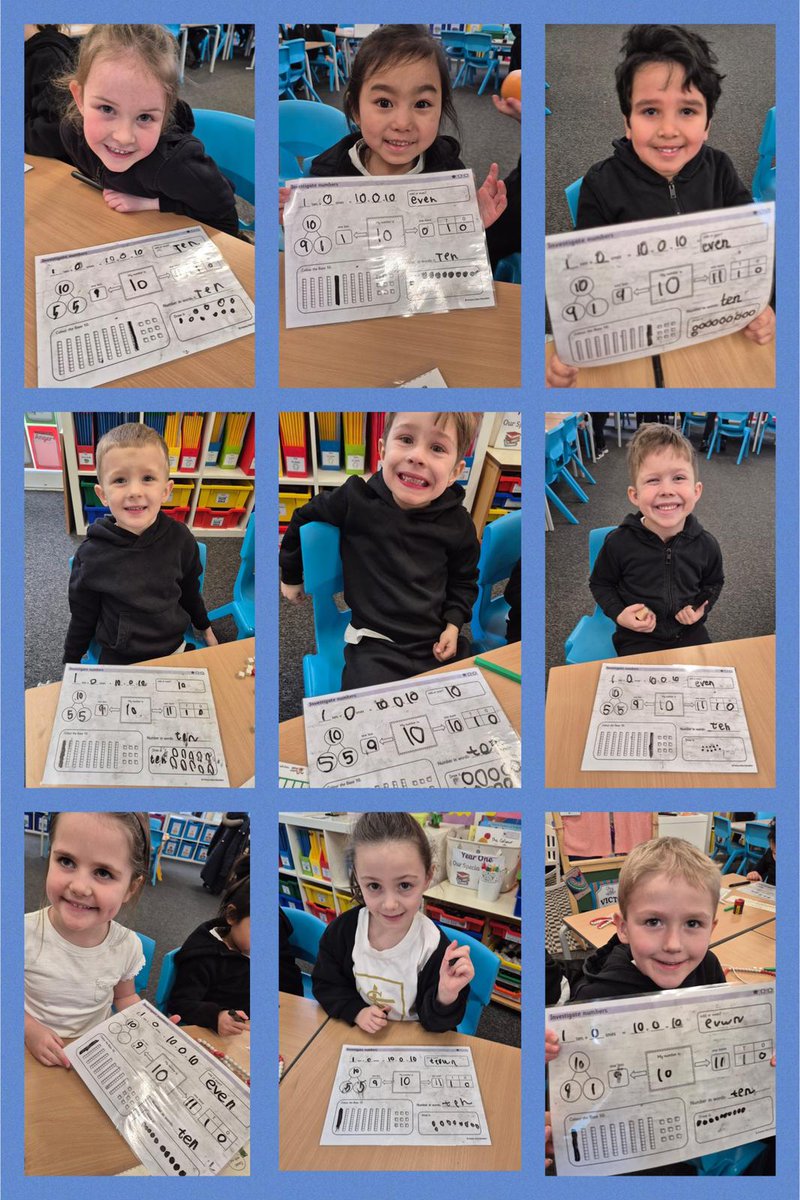 stannesstreetly's tweet image. Representing the number 10 today in Year 1. This week we will be representing numbers up to 20. #placevalue #primarystars