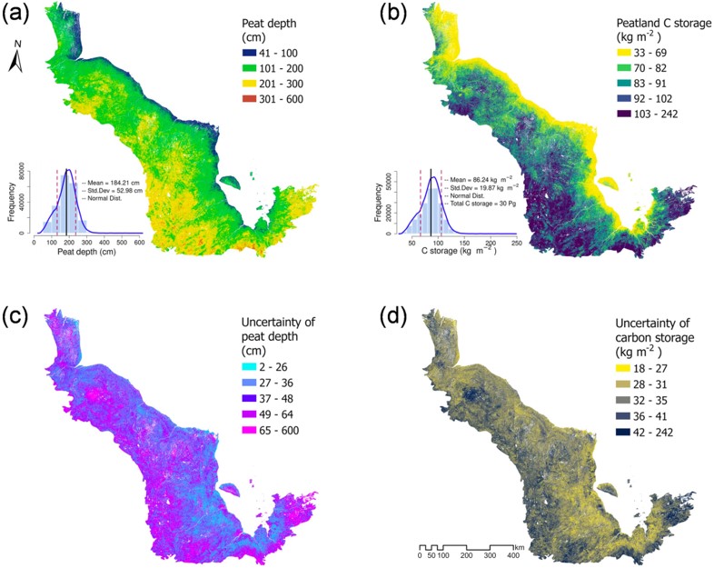 Our open access paper, Peat Depth and Carbon Storage of the Hudson Bay Lowlands, Canada is online now in Geophysical Research Letters. We implement creative ensemble learning approach on multiple models to minimize overfitting. agupubs.onlinelibrary.wiley.com/doi/full/10.10…