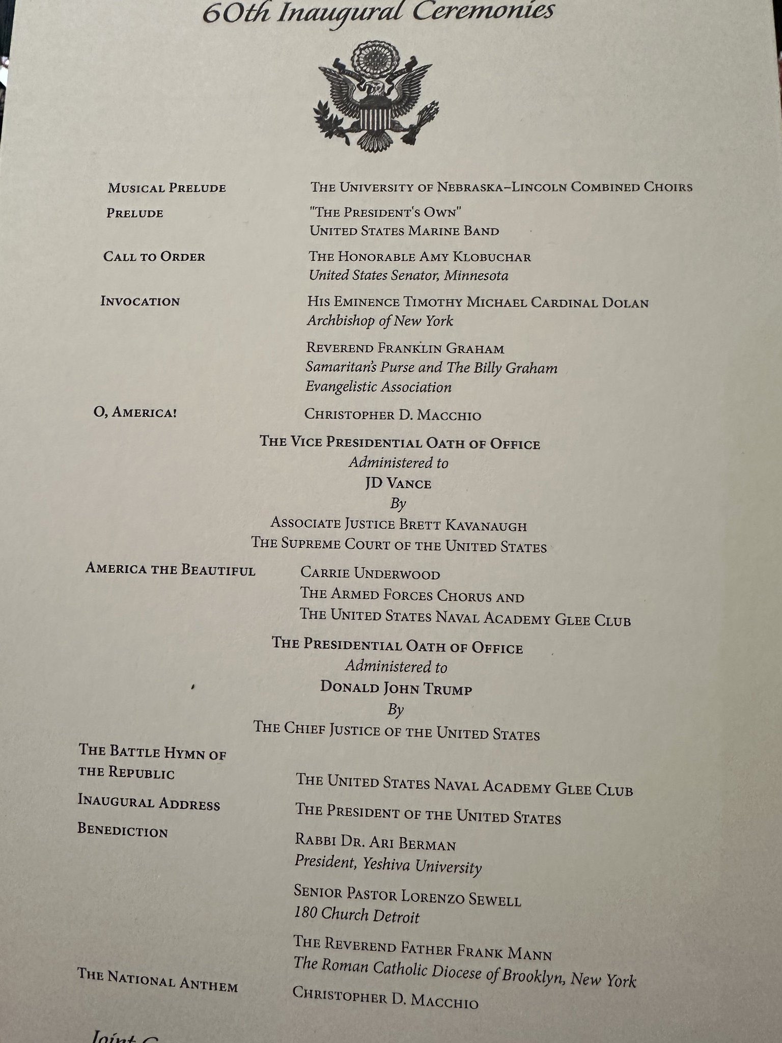 Inauguration Ceremony Program Invitation To Online Inauguration