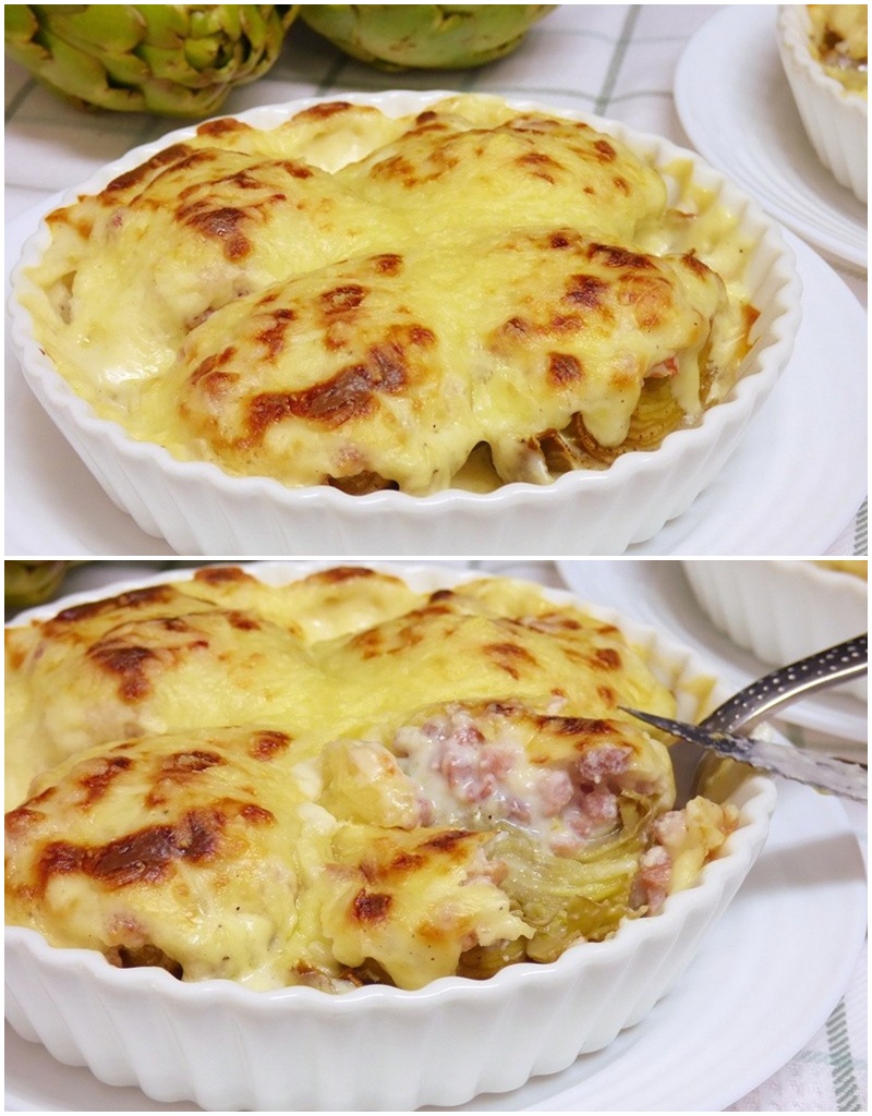 miscosillas's tweet photo. Alcachofas gratinadas con jamón y queso - https://t.co/5lY8d9oV9D https://t.co/jGRy5lIHkj