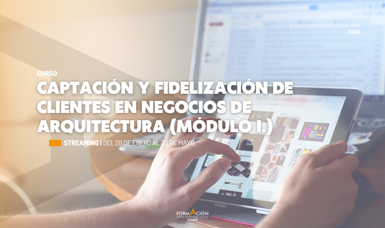 Colaboramos con <a href="/Arquiknowmadas/">Arquiknowmadas</a> para desarrollar estrategias efectivas de captación y fidelización de clientes, dos pilares fundamentales para el éxito de cualquier estudio, en este curso.

📅 Empieza el 28 de enero
👉 formacion.coam.org/curso/3672/4111