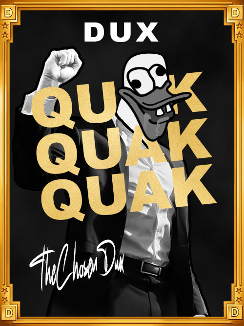 cryptodramz's tweet photo. SO MUCH LOUDER THIS YEAR. 

THE TICKER IS $DUX

QUAK. https://t.co/58GKmr7JOc
