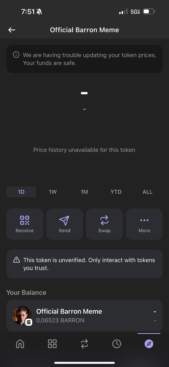 Ironrootsfab's tweet photo. @barneyxbt Anyone else Dealing with this on phantom? https://t.co/wDQ9rCM02b