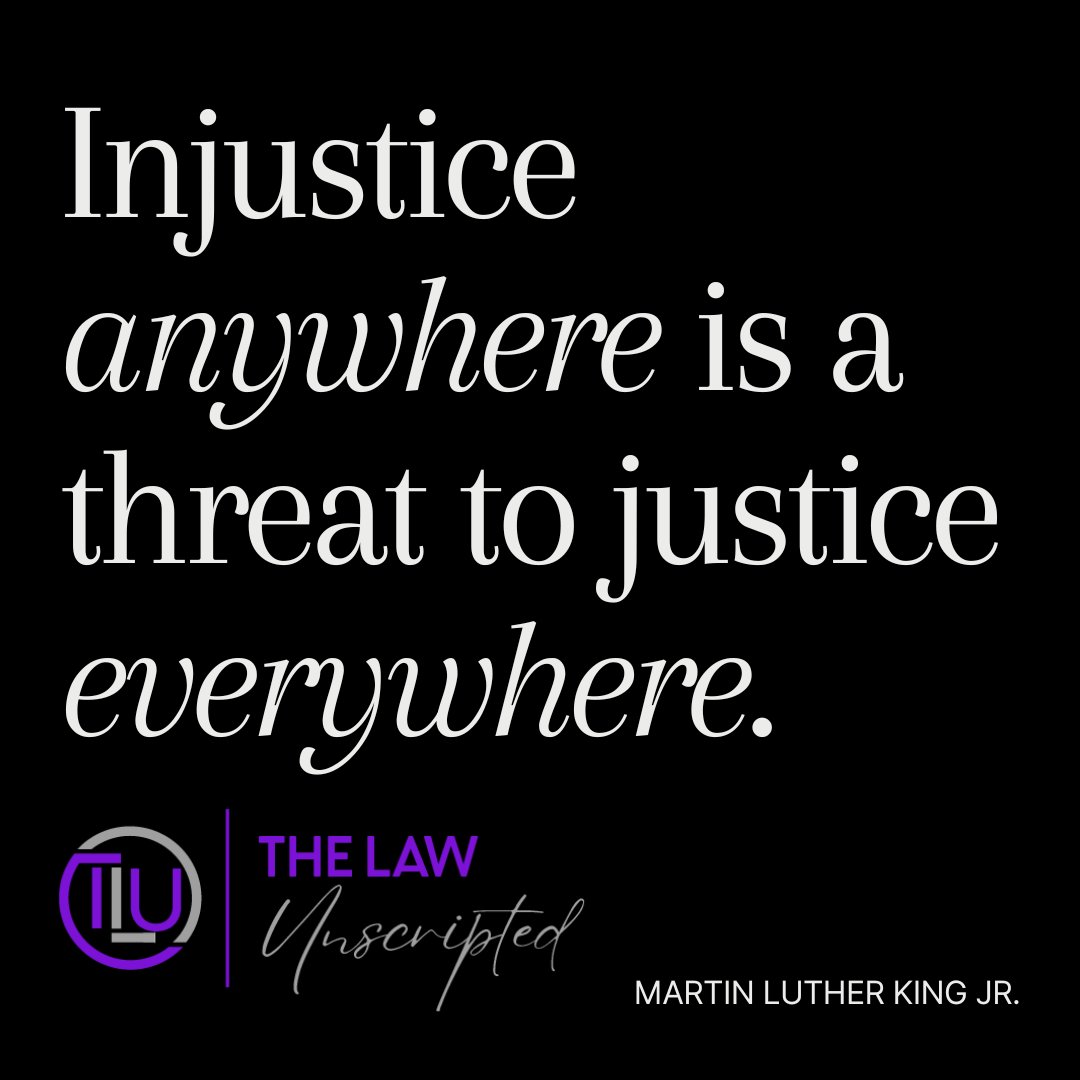 LawUnscripted's tweet photo. Do not stay silent. Fight Injustice. #mlkday #fightinjustice #tlu #thelawunscripted https://t.co/nYMwPwOvqo