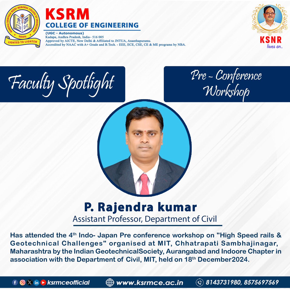 ksrmceofficial's tweet image. Congratulations   #ksrmciv #conference #igc2024 #ksrm #ksrmce #kandulagroups #engineering #kadapa #aicte #jntua #IntiativesofMHRD #ugc #iic #apsche