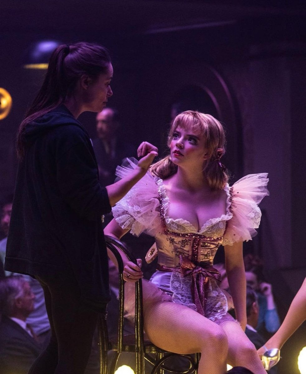 anya taylor-joy behind the scenes of 'LAST NIGHT IN SOHO'
