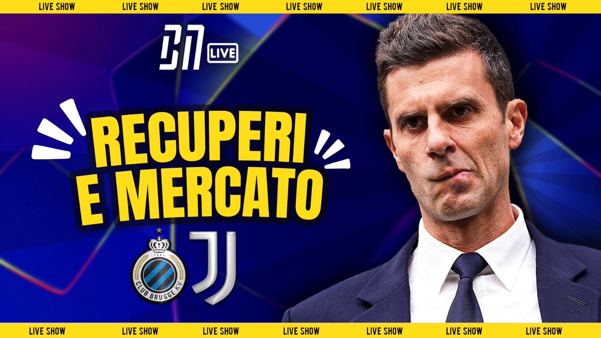 ilbianconerocom's tweet image. Parla #Thiago, poi ci siamo noi ‼️

#BNLive con tutte le ultime di MERCATO + le notizie verso #BruggeJuve, recuperi compresi ✅

Sì, c'è @romeoagresti con novità freschissime 🪭🪭

Ci vediamo qui, alle 18: youtube.com/live/W02_EFPNO…