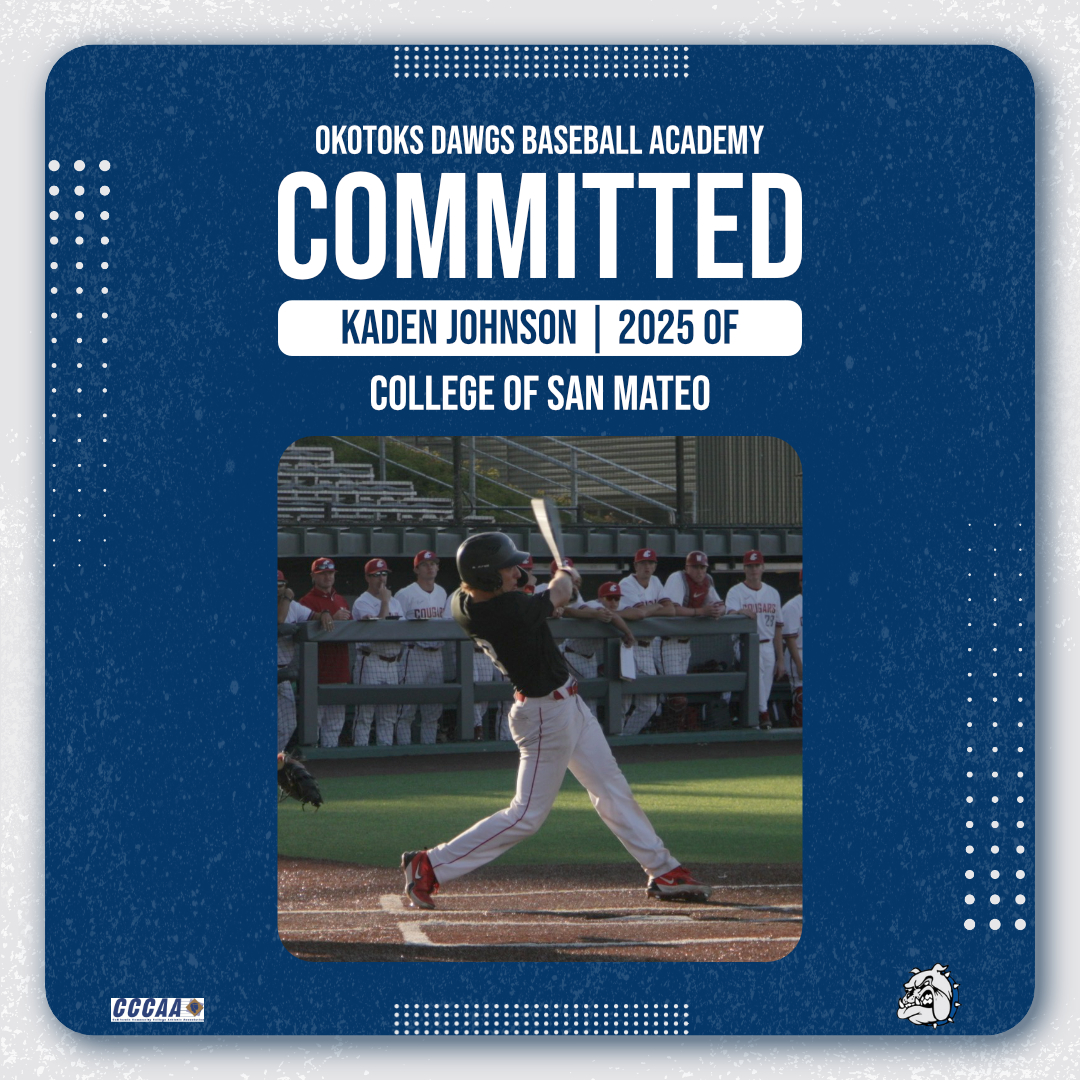 Congratulations to Dawgs Academy 2025 OF Kaden Johnson on his commitment to College of San Mateo!

#dawgs #baseball #committed #juco #jucobaseball #cccaa #csm #csmbaseball