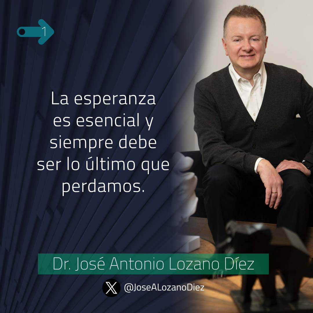 JoseALozanoDiez's tweet photo. La esperanza es esencial y debe ser lo último que perdamos. Sin importar cuán difíciles sean las circunstancias, nos brinda la fuerza interior para enfrentar las crisis y seguir adelante. Representa ese “aquí estamos” que nos impulsa a creer en posibilidades, incluso cuando parecen lejanas. Mantenerla viva es vital, porque sin ella solo queda el mero sobrevivir; con esperanza, siempre existe una razón para avanzar. #Esperanza