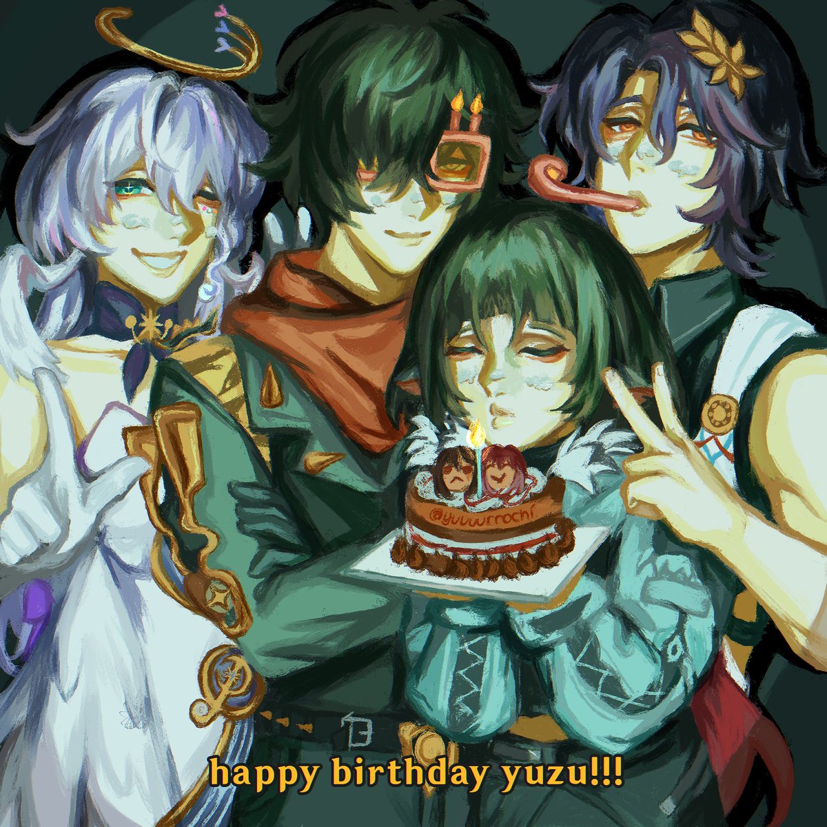 bday art for yuzu day🫶