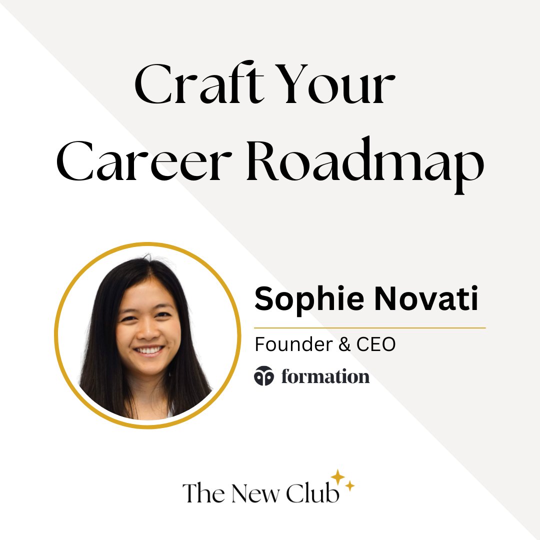 Working on someone else’s roadmap all day long? It’s time to craft your own! <a href="/sophienovati/">Sophie Novati</a>, Founder &amp; CEO of <a href="/formation_dev/">Formation</a> AI interview prep, will walk us through how to Craft your Career Roadmap to make your dream career a reality. Online Jan 31. RSVP 👉hubs.la/Q032_CwJ0