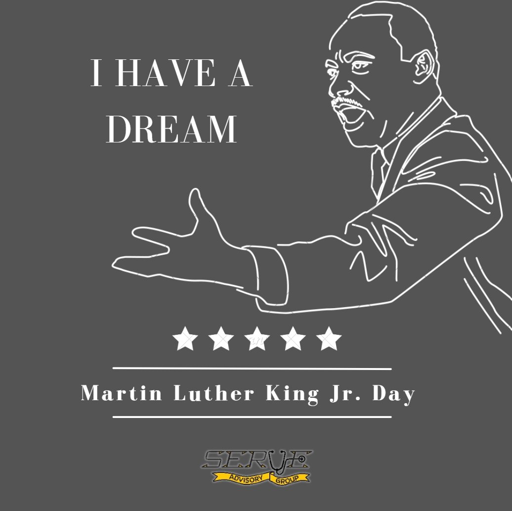 SERVE_Advisory's tweet photo. Today, we honor the legacy of Dr. Martin Luther King Jr., a champion of equality, justice, and service. His vision inspires us to lead with purpose, build unity, and make a difference in our communities. 

#HowDoYouSERVE #ManyWaysToSERVE #MLKDay https://t.co/yOUhN7gM5P
