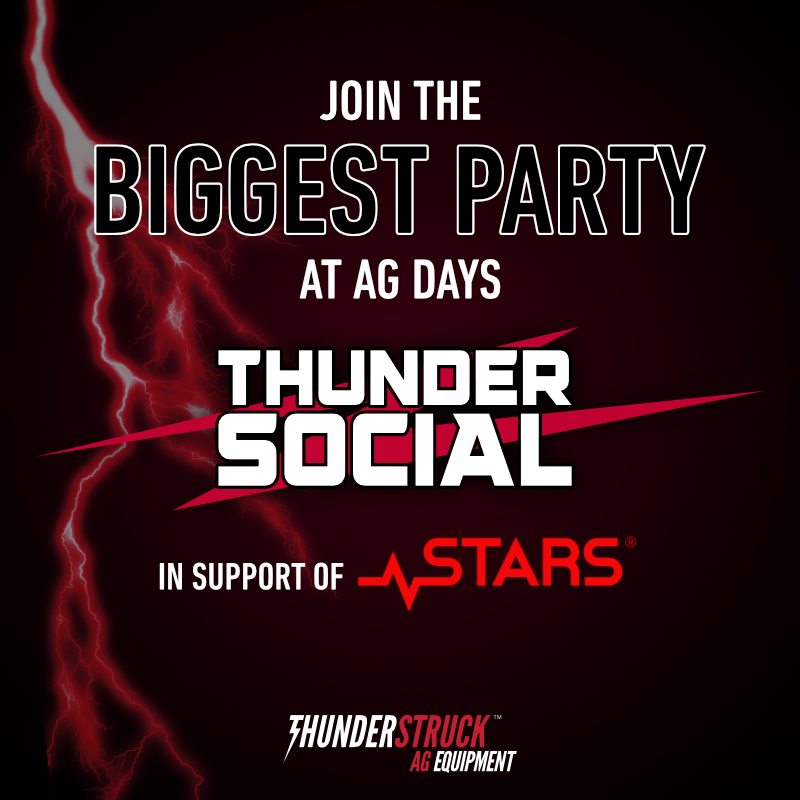 ThunderstruckAg's tweet photo. 🎟️ Got your tickets yet? The #ThunderSocial is happening TOMORROW!

📅 January 21 | 8 PM
📍 Dome Building, Brandon MB
🎸 Hell n Back will light up the stage with AC/DC classics
🎤 @QuickDickMcDick will keep the live auction rolling
🖋️ Don’t miss the silent auction, too!

Tickets are $40, and all proceeds go to @STARSambulance. Grab your tickets now: https://t.co/BMkYmBBX14 

#ThunderSocial #SupportSTARS #agdays25 #mbagdays #STARS #agriculture #farming