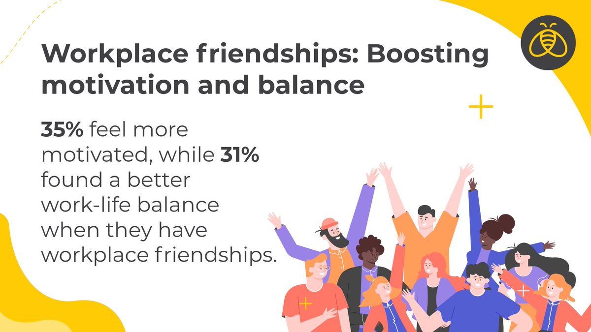 Workplace friendships can be both rewarding and challenging. While conflicts may arise, these bonds foster collaboration, boost morale, and make work more enjoyable. 👭👬

hubs.ly/Q032Qq1B0

#WorkLifeBalance #WorkplaceFriendships #WorkplaceConflicts