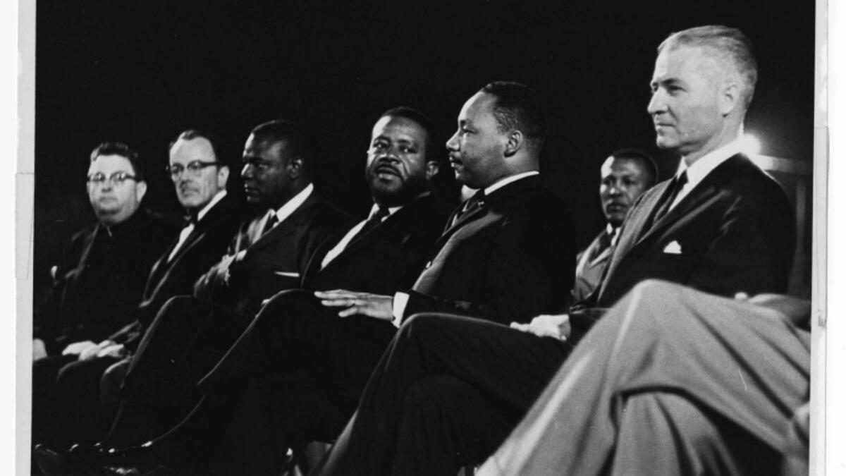 ASU English Dept. (@asuenglish) on Twitter photo "We must all learn to live together as brothers or we will all perish together as fools." —Martin Luther King, Jr., in a speech given <a href="/ASU/">Arizona State University</a> on June 3, 1964. #MLKDay
Read the text of the speech <a href="/ASULibraries/">ASU Library</a>: ow.ly/PqqB50UIPSA #ASUHumanities "We must all learn to live together as brothers or we will all perish together as fools." —Martin Luther King, Jr., in a speech given <a href="/ASU/">Arizona State University</a> on June 3, 1964. #MLKDay
Read the text of the speech <a href="/ASULibraries/">ASU Library</a>: ow.ly/PqqB50UIPSA #ASUHumanities