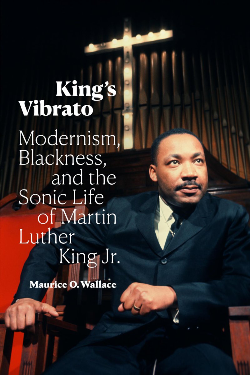 NewBlackMan's tweet photo. Rev. Dr. Maurice O. Wallace discusses 'King′s Vibrato: Modernism, Blackness, and the Sonic Life of Martin Luther King, Jr.' (@DukePress) via @LeftOfBlack 
https://t.co/DW36xbYcuc https://t.co/xu4waZY71L
