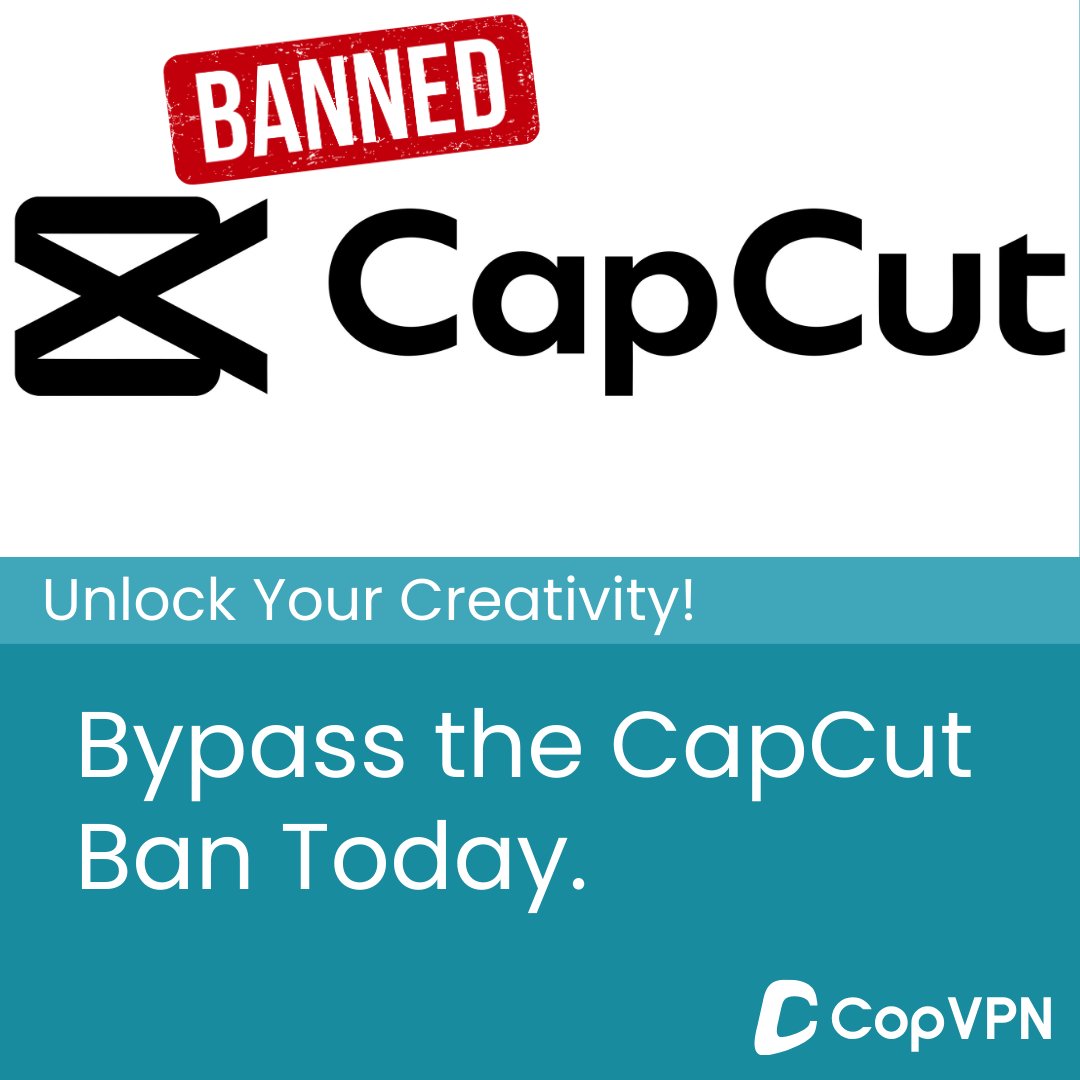 CopVPN's tweet image. 🎬 CapCut banned in the USA? 🚫 Don't let that stop your Creativity!
✨ Use CopVPN to bypass the ban and keep editing like a pro!
🔹 Change your location
🔹 Access CapCut seamlessly
🔹 Stay private &amp;amp; secure
Start editing again with CopVPN! 🌟

#CapCutBan #CopVPN #VideoEditing