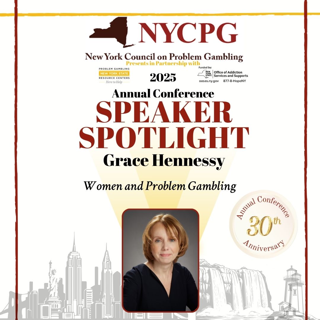 Join us as our Keynote Speaker talks about how Women are impacted by gambling harms.  Register below and join us in Albany. March 11-13th, 2025