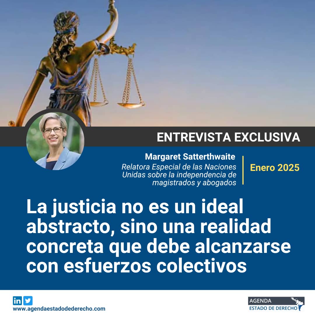 🌎⚖️ ¿Cómo fortalecer la independencia judicial en un mundo donde las presiones políticas y económicas son cada vez mayores? ✍️ Margaret Satterthwaite explora soluciones innovadoras y los desafíos que enfrentan los sistemas de justicia en América Latina y más allá, en esta