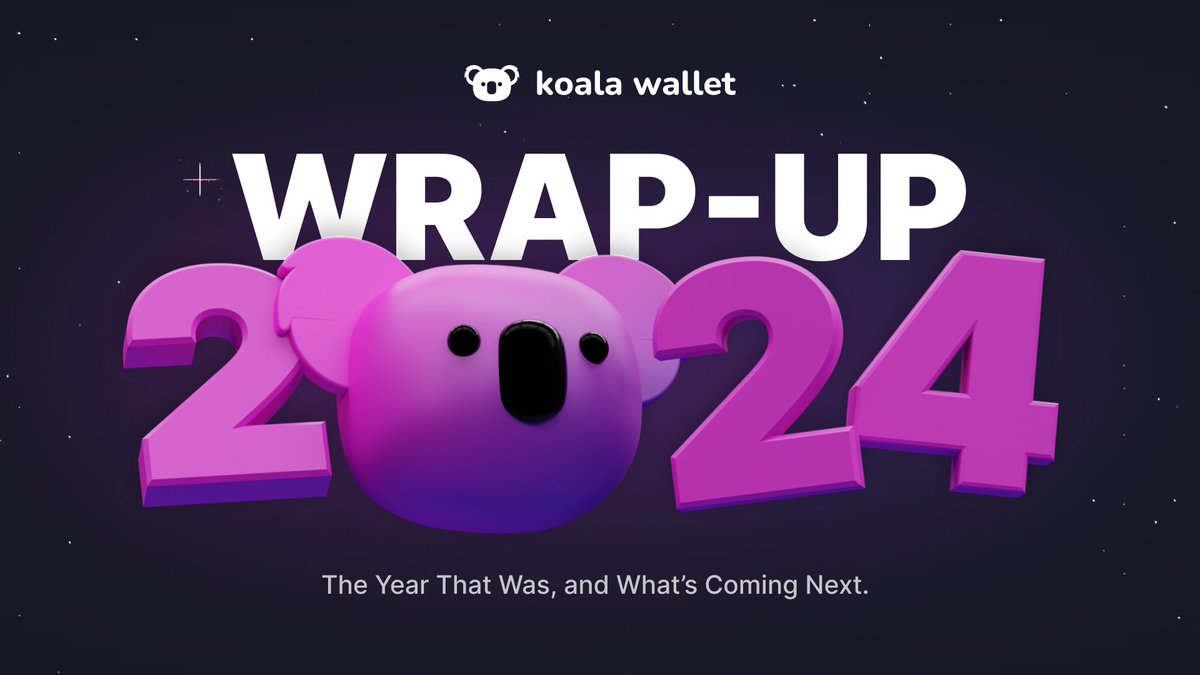 Koala Wallet (@koalawallet) on Twitter photo 🐨 Wondering how #KoalaWallet leveled up in 2024? It’s all here—features, integrations, and more!
2025? Faster, smarter, and packed with updates:
⚡ @Solana Support
🔗 <a href="/WalletConnect/">WalletConnect</a> upgrades
🔐 Private Key Import
Take a look at our year in review:
✨ koalawallet.io/blog/2024-wrap… 🐨 Wondering how #KoalaWallet leveled up in 2024? It’s all here—features, integrations, and more!
2025? Faster, smarter, and packed with updates:
⚡ @Solana Support
🔗 <a href="/WalletConnect/">WalletConnect</a> upgrades
🔐 Private Key Import
Take a look at our year in review:
✨ koalawallet.io/blog/2024-wrap…
