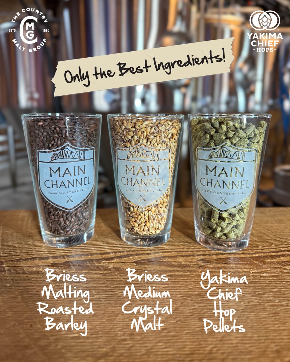 At Main Channel Brewery, we're committed to quality from start to finish! That's why we use only the best ingredients in every batch. From the finest barley to rich crystal malt, and the freshest hops, we ensure every sip is a testament to our dedication to excellence.