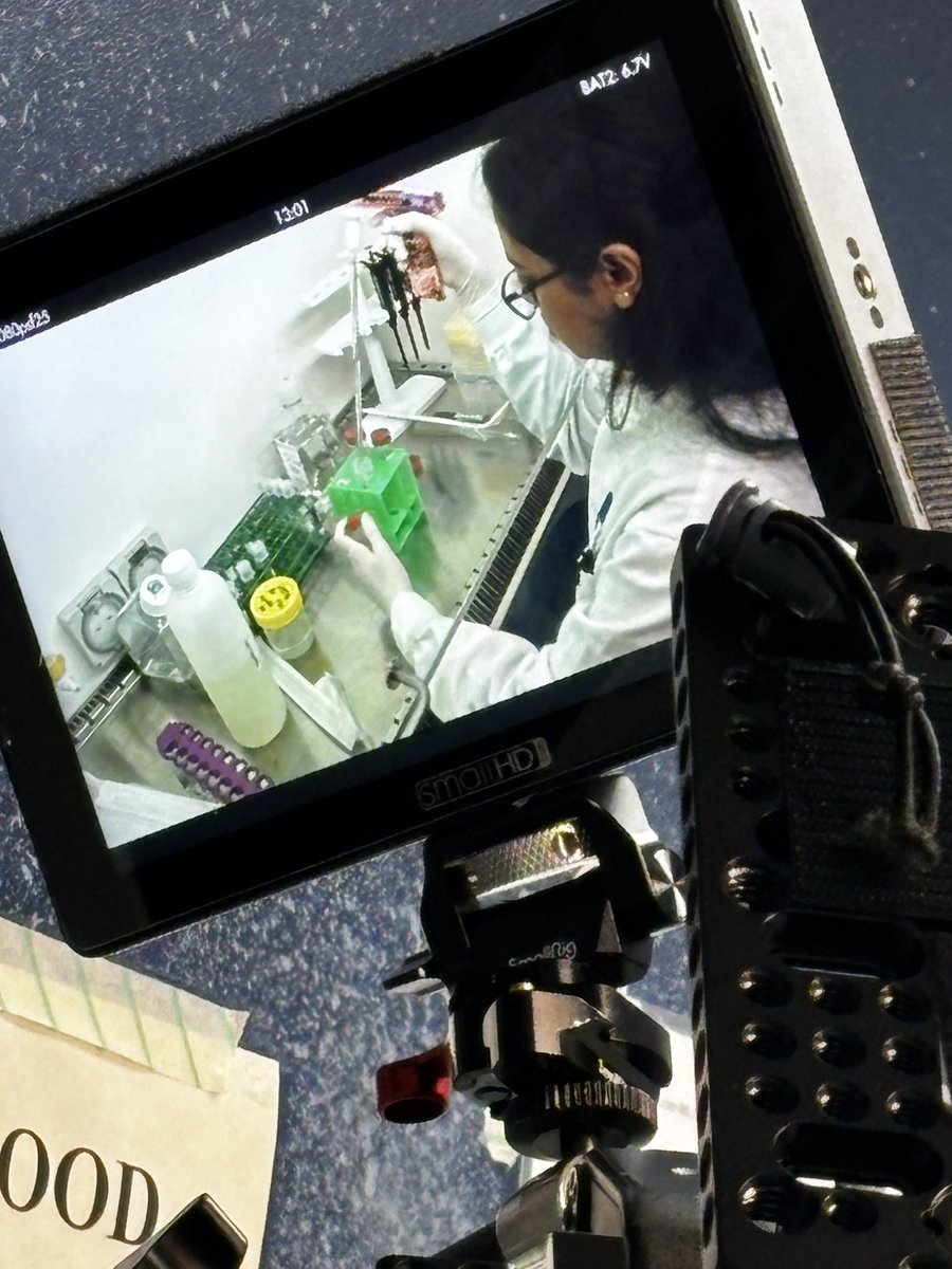 GinaLeisching's tweet image. Filming for @JoVEJournal today! A protocol for the isolation of #lowdensityneutrophils and #normaldensityneutrophils from whole blood!