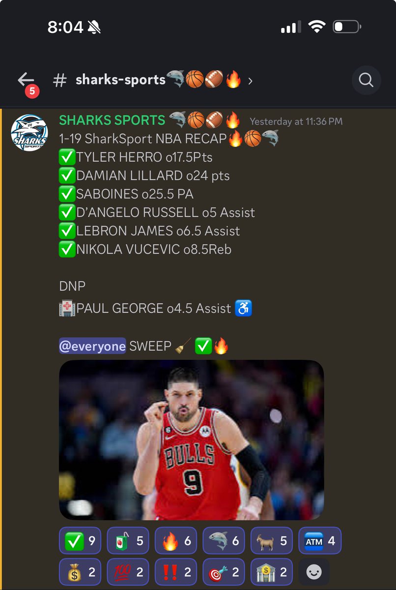 SharksProp's tweet photo. DM “Sweep” to join FREE DISCORD 🔥🦈@WGTJBETS #GamblingX #PrizePicks https://t.co/35DJB19VEL