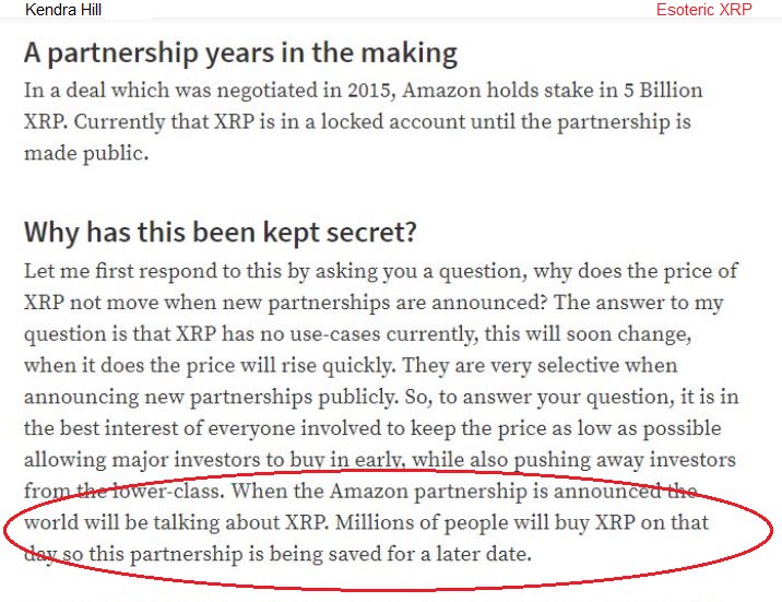 digitalassetbuy's tweet photo. Remember that time Kendra Hill said Amazon holds 5 billion XRP ?👀👀👀 https://t.co/mS1gyqb9Xs