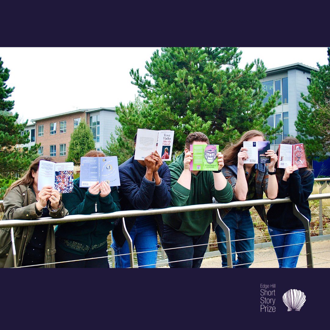 EHUShortStory's tweet image. The shortlisted books are now with our judging panel… while we wait for the ceremony on 20th February, when the winner will be announced, our interns are enjoying a spot of reading around our beautiful Edge Hill University campus. #edgehilluniversity #shortstoryprize #shortlist