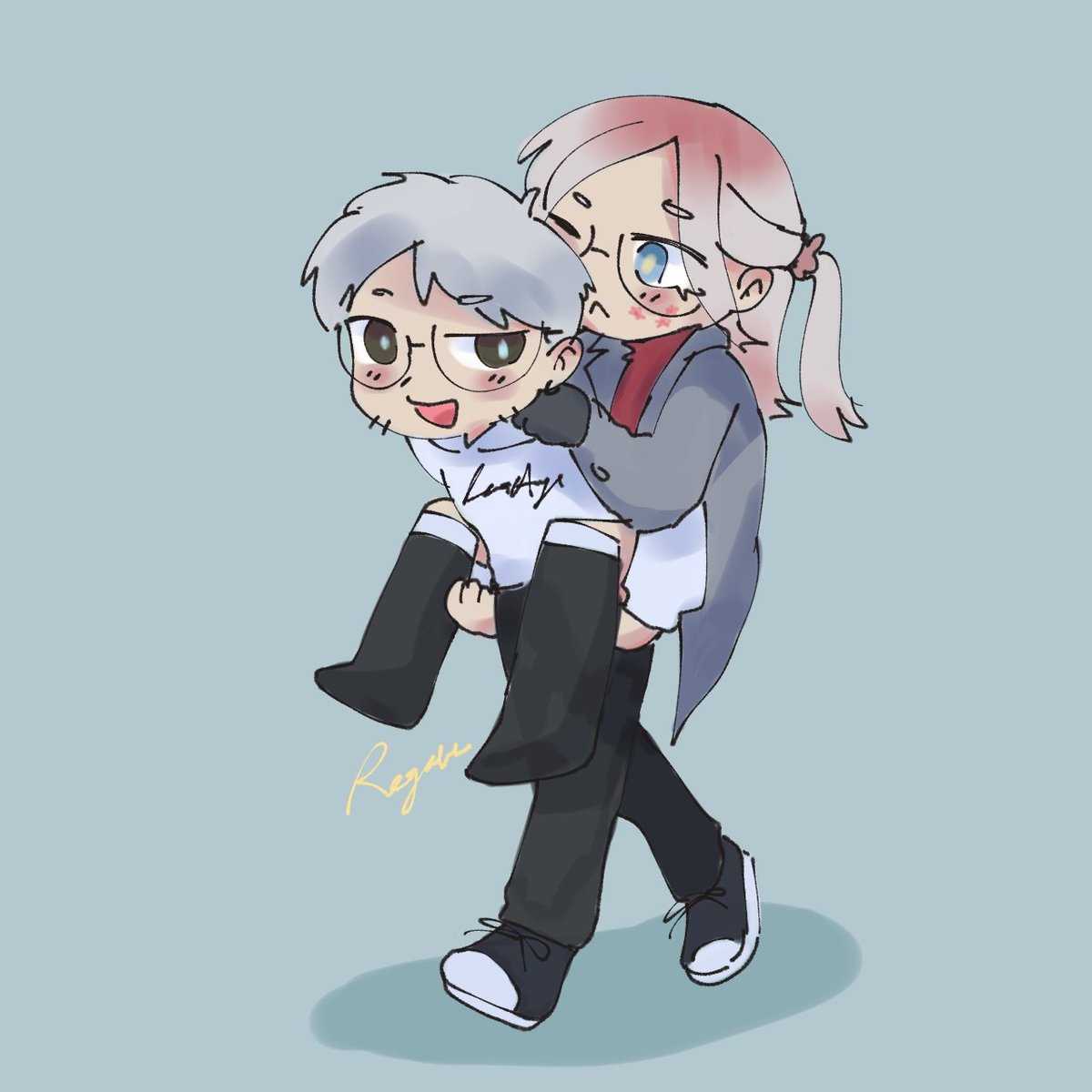 regalrka's tweet image. Mimi and Reyrey!

#incharacter #originalcharacter #rkgk