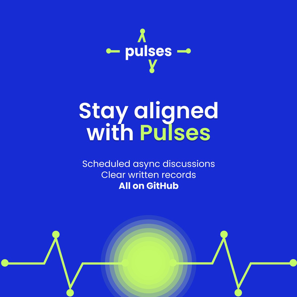 withlogicco's tweet image. 🚀Ready to crush your 2025 #business goals?
Alignment & organization are key. With Pulses, ditch endless meetings and keep your team on track with async discussions, clear records and easy access to info—right on @github.
👉Learn more: pulses.dev
#softwaretools
