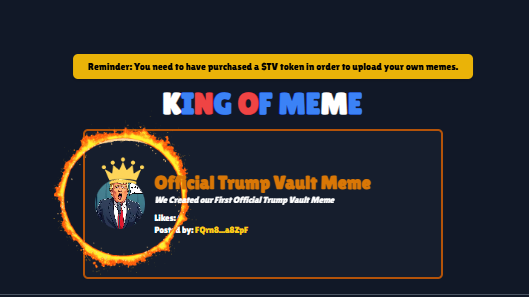 TrumpVault_X's tweet photo. Currently the King of Meme! https://t.co/u5nZsBz6pL