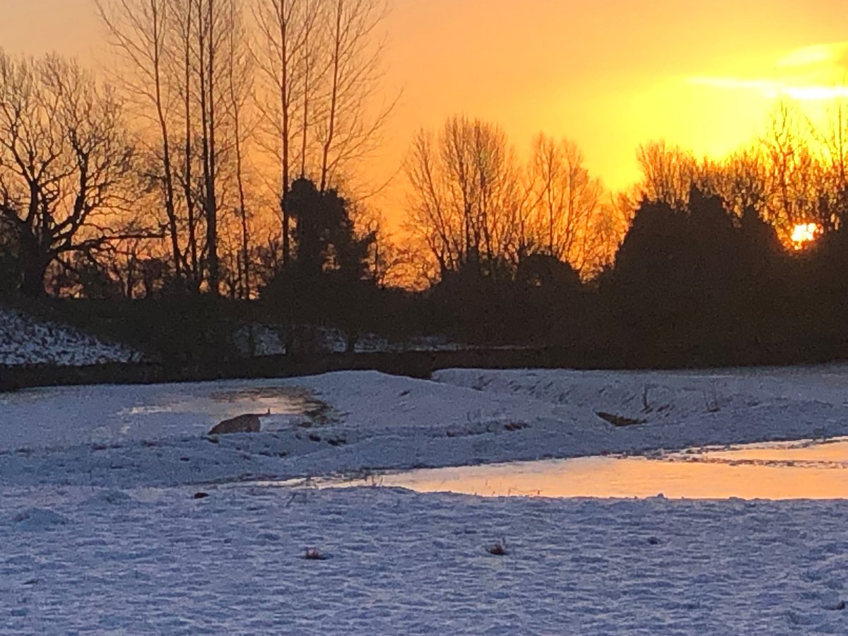 Welcome to the weekend!
📸 Sunrise and snow in Middleton Tyas, by Kate Slater